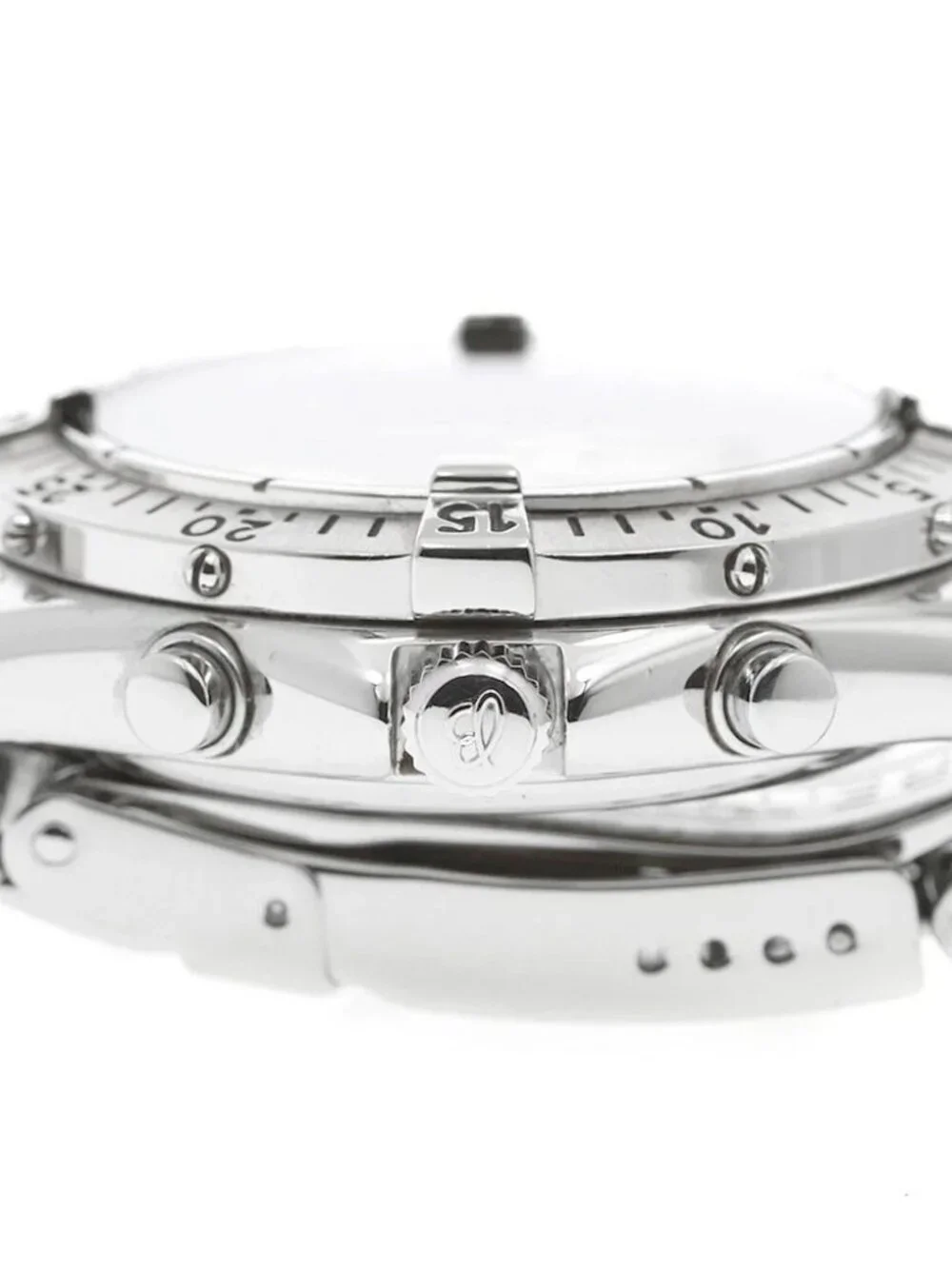BREITLING Colt A53035 Date Chronograph Navy Dial Quartz Men's Watch_958743